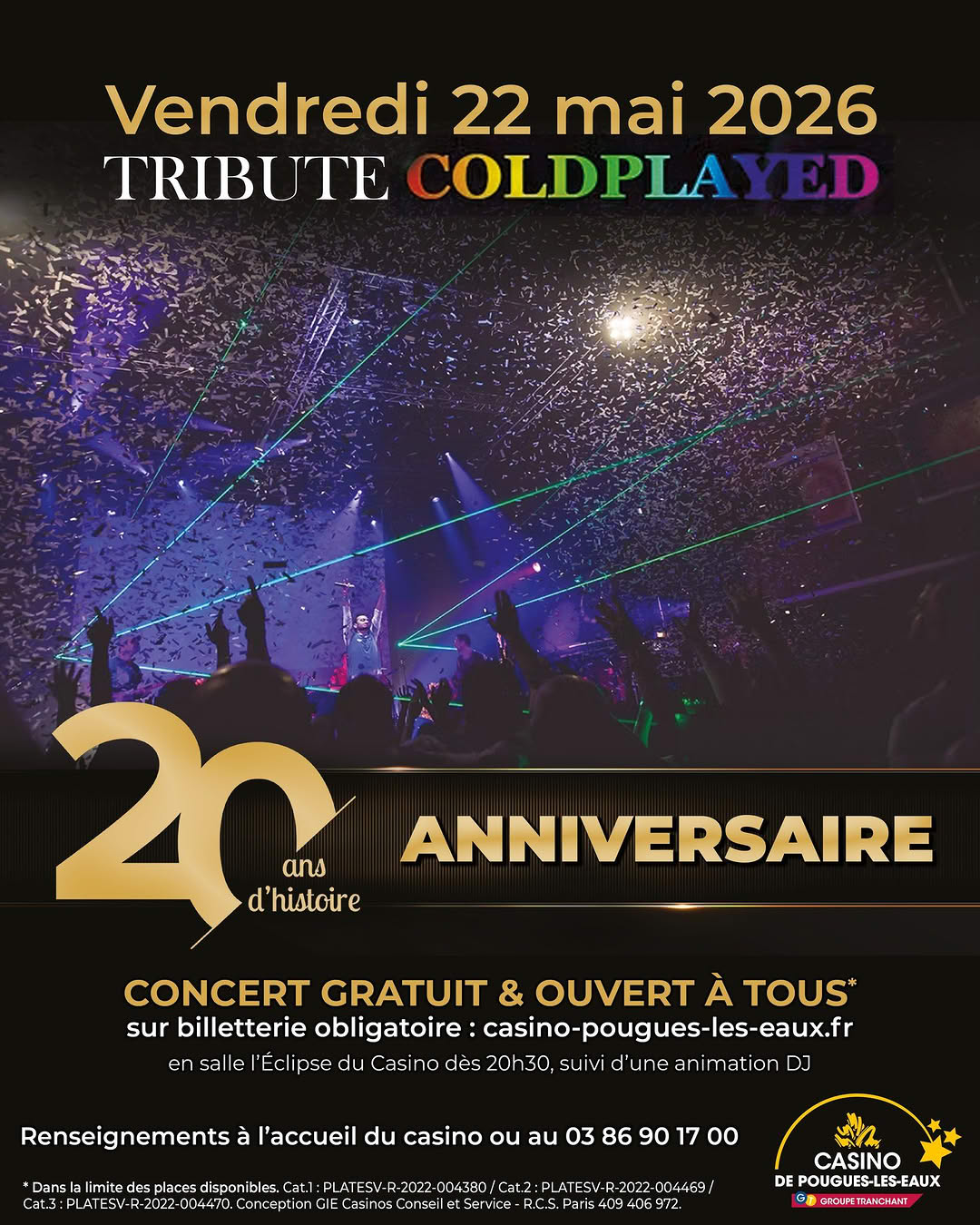 Casino Pougues les Eaux 20 ans
